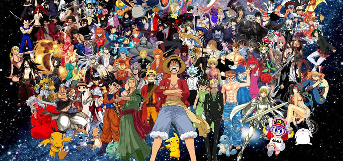 انیمه های مختلف